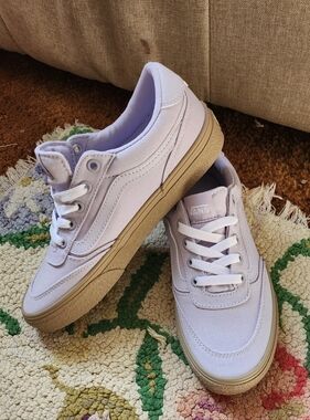 Vans Lavender Canvas Old Skool Trainers with Cream Sole